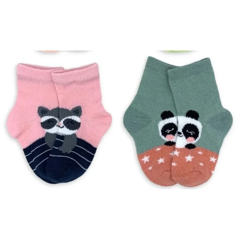 Wonder Nation Girl Critter Socks 12-Pack Assorted Size 18 - 36M